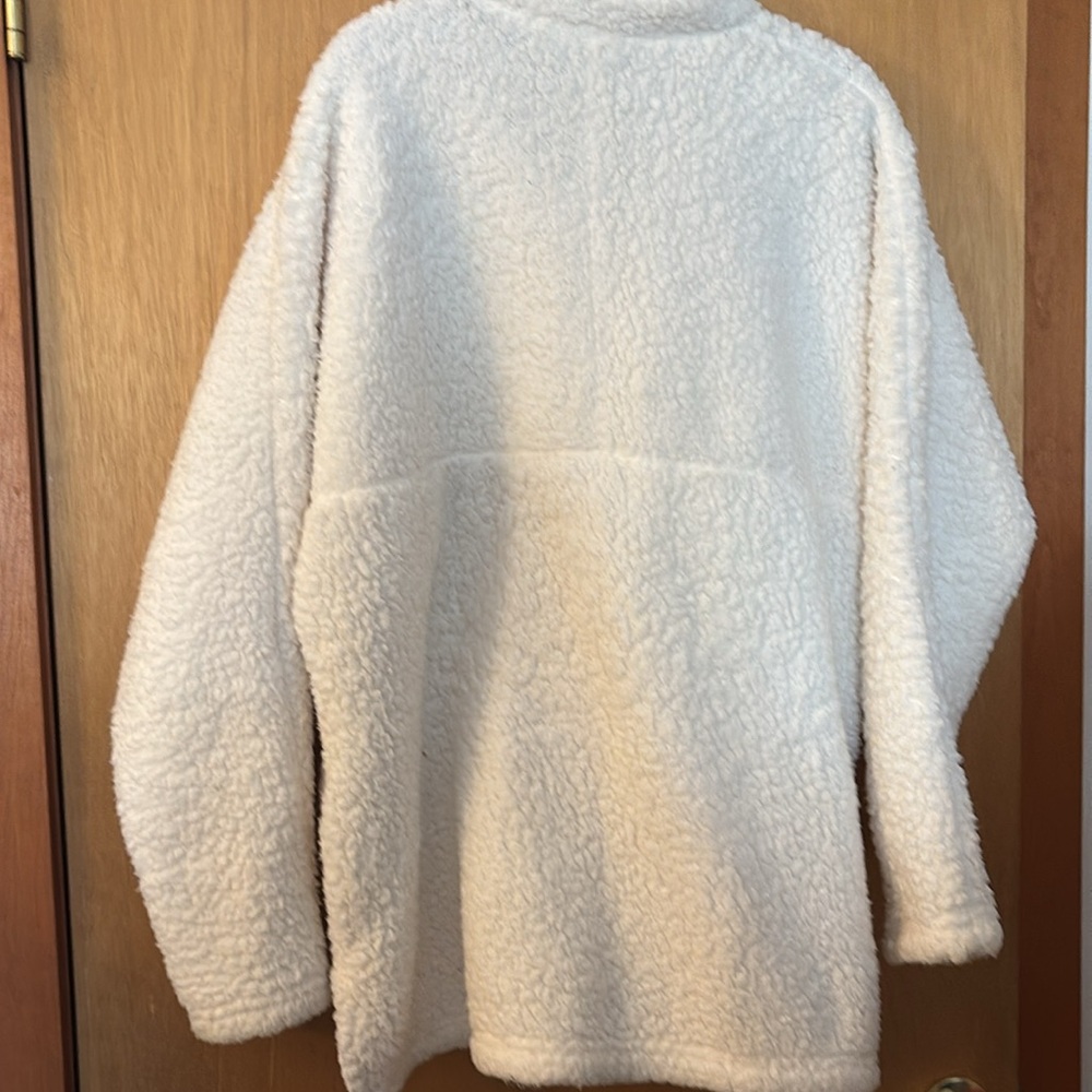Time and Tru Teddy Bear Sherpa Pullover / XL - Picture 5 of 5